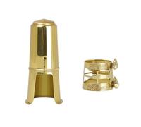 Clip Per Legatura Del Bocchino In Metallo Per Sassofono E Tappo Per Bocchino Con Doppie Viti Che Regolano Gli Accessori Dorati Per Sax Tenore Contralto (Color : Tenor)