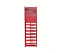 Clip per lenza da pesca a molla con scanalatura in acciaio inossidabile, costruzione in plastica per capotasto e deposito su barche o rive (rosso)
