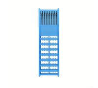 Clip per lenza da pesca a molla con scanalatura in acciaio inox, costruzione in plastica per capotasto e deposito rig su barche o rive (blu)