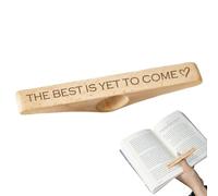 Clip Per Libri In Legno - Porta Pagine Di Libri Personalizzato | Supporto Per Pagine Di Li-bri Per Pollici In Legno Fatti A Mano Per Lettori, Studenti, Insegnanti E Amanti Della Lettura (B)