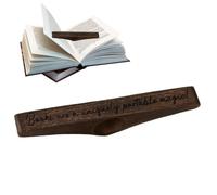 Clip Per Libri In Legno - Porta Pagine Di Libri Personalizzato | Supporto Per Pagine Di Li-bri Per Pollici In Legno Fatti A Mano Per Lettori, Studenti, Insegnanti E Amanti Della Lettura (D)