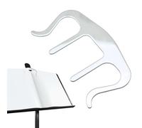 Clip per libro musicale, clip per libri musicali e supporto laterale in metallo | clip per libri per leggere, note di pianoforte, pianoforte, aula, leggio, libro, tastiera