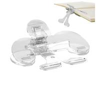 Clip Per Libro Trasparente - Portapagine Ergonomiche Da 7,5 Cm, Porta Pagine | Pagine Non Slip Per Lettura Confortevole - Strumento Di Fissaggio Di Pagine Leggere Per Manuali Fic