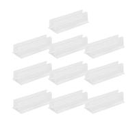 Clip per luci a corda - Clip per luci al neon | 10 staffe trasparenti impermeabili per strisce LED | Supporto adesivo da parete per Govee e altre strisce luminose LED, cucina, esterni, interni