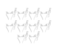 Clip per luci natalizie per esterni, 10 pezzi, per luci natalizie, a forma di renna, per catene luminose, robusto supporto a clip per tetto, terrazza, casa, facciata, albero baldacchino