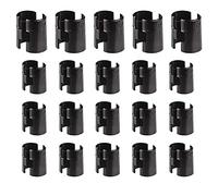 Clip per mensole a filo per pali da 2,5 cm, 20 paia di 40 pezzi di clip per scaffalature e ripiani di ricambio, per scaffalature