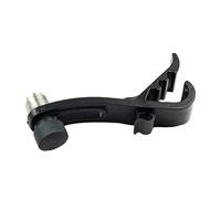 Clip Per Microfono A Tamburo - Supporto Regolabile In Metallo ABS 4,57 X 0,91 X 1,81 Pollice Pulsante Strutturato, Montaggio Su Bordo Sicuro | Pinza A Percussione Universale Per Cassa Chiara, Bassa, T