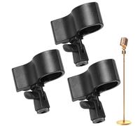 Clip per microfono, accessori per microfono, 3 pezzi, antiscivolo, portatile, estensione per registrazione, streaming, interviste, studio professionale