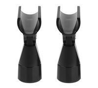 Clip per Microfono Adattatore Filettato 3/8, Nero, 2 Pezzi | Supporto in Plastica e Metallo, Aggancio Rapido, per Mixer Audio e Microfoni a Condensatore