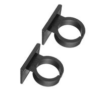 Clip per Microfono in Plastica Nera, 2 Pezzi per Wireless | Impiego per Microfoni Portatili, Presa Antiscivolo, Montaggio Rapido, per Reporter e Personale Eventi