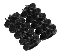 Clip per Microfono Lavalier 10 Pezzi, Rotazione 360 Gradi, Nero | Supporto a Montaggio Singolo, Apertura 8,5mm, Presa Sicura su Cavi, per Lezioni Online e Riprese Sul Set