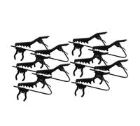 Clip per Microfono Lavalier Nero 10 Pezzi, Pinza in Plastica