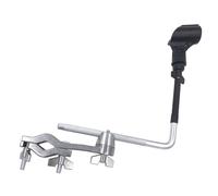 Clip per microfono per batteria per fissaggio stabile ai supporti per piatti, design antiscivolo e struttura in metallo testurizzato, supporto per microfono a tamburo