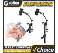 Clip per microfono per strumento musicale Clip per supporto universale per microfono a condensatore per violino, bandolino, violoncello e chitarra acustica