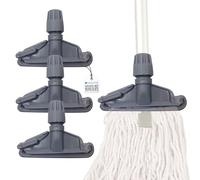 Clip per mocio Kentucky Kentucky in plastica, confezione da 3 pezzi, per montaggio universale e fissaggio sicuro tra le testine di ricambio e la maniglia per mocio Kentucky