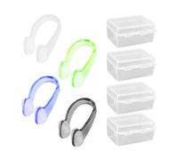 Clip per naso da nuoto in 4 pezzi, clip per naso anti-soffocamento, clip per naso antiscivolo con particelle, protezione per naso per nuoto, clip per naso da allenamento, protezione per il nuoto
