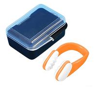 Clip per naso in silicone per nuotatori, confortevole e impermeabile, fornisce una protezione efficace per evitare che l'acqua entri nel naso durante il nuoto (arancione)