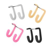 Clip per naso in silicone per nuotatori, set di 4 clip per pratica in piscina, con ponte in filo e naso facile per uso in piscina, morsetto per esercitarsi sul giro, accessorio per allenamento in