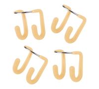 Clip per naso in silicone per nuotatori, set di 4 clip per pratica in piscina, con ponte in filo e naso facile per uso in piscina, morsetto per esercitarsi sul giro, accessorio per allenamento in