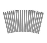 Clip per nastro recinzione, clip di montaggio del coperchio, per recinzione a pannelli 20 pezzi (Grigio, 19 cm)