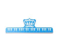 Clip per note musicali in plastica, accessorio portatile per musicisti, robusto supporto in ABS per pagine di libri, sacchetti per alimenti, dimensioni 15 x 5 x 2,5 cm, blu