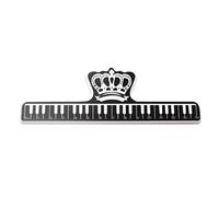 Clip per note musicali in plastica, accessorio portatile per musicisti, robusto supporto in ABS per pagine di libri, sacchetti per alimenti, dimensioni 15 x 5 x 2,5 cm, nero