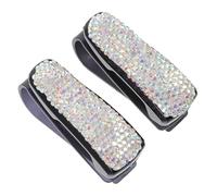 Clip per Occhiali da Auto Strass, Plastica, 2 Pezzi | Interni Auto e Spostamenti, Fissa Occhiali e Tessere, Finitura Lucida Superficie Brillante