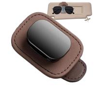 Clip per occhiali da sole per aletta interna in pelle PU per occhiali da | Visiera per auto Organizer per carte per viaggi su strada pendolari quotidiani guida all'aperto viaggi camion automobilistico