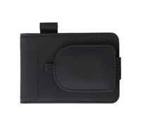 Clip per occhiali da sole su alette parasole auto Con Slot Per Carte E | con Passante per Penna, Portaocchiali da Sole Parasole Auto per Tessere, Veicoli, Camion e SU Nero