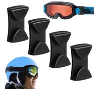 Clip per occhiali per casco rigido, supporto per cinghia multiuso, presa di sicurezza all'aperto, clip per casco sportivo invernale, accessorio per zaino, categoria hardware utile, confezione da