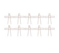 Clip per pagine di libri da 10 pezzi, ferma spartiti in acciaio inossidabile elettrolitico, clip per spartiti per pianoforte con presa, supporto per pagine portatile per leggere, (Oro rosa)