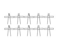 Clip per pagine di libri da 10 pezzi, ferma spartiti in acciaio inossidabile elettrolitico, clip per spartiti per pianoforte con presa, supporto per pagine portatile per leggere, (Nera)