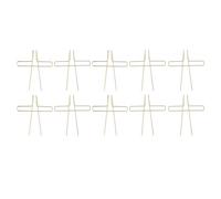 Clip per pagine di libri da 10 pezzi, ferma spartiti in acciaio inossidabile elettrolitico, clip per spartiti per pianoforte con presa, supporto per pagine portatile per leggere, (Oro)