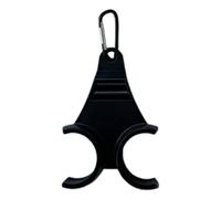 Clip per palline da golf, porta accessori portatile, 10 x 8 cm, gancio a moschettone, innovativo doppio morsetto, espositore per palline da golf per donne e uomini (multicolore), Nero , Refer to