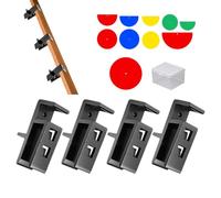 Clip Per Pannelli Di Armadio - ABS | 4 Pezzi Morsetti Rimovibili with Rimovibile, Durevole, Affidabile, Assemblaggio, Riparazione, Fissaggio Porte | Accessorio Per Morsetti Delle Porte Armadio,Te