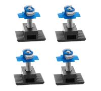 Clip per pannelli solari 4 pz in lega di alluminio con dadi ad ala per un facile