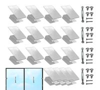 Clip per pannello finestra,Clip per pannello in acciaio,Clip di fissaggio con maniglie e viti | Le clip riutilizzabili per tempesta hardware per persiane fissano la protezione per le case e