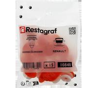 Clip per pannello interno e portellone per veicoli Renault, 8,2 mm, punzonatura, confezione da 15