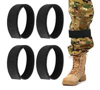 Clip per Pantaloni da Bicicletta, 4 Pezzi Mollette per Pantaloni da Bicicletta, Fascia per Pantaloni da Bicicletta, Cinghie Elastiche Antiscivolo per Ciclismo, Jogging, Escursionismo, Alpinismo