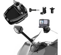 Clip per parabrezza moto, accessori per montaggio fotocamera, a sgancio rapido, per Hero 12 11 10 9 8 7 DJI Action 4 3 2 compatibile con insta360 X4 X3 X2 X RS Sports Action Camera in lega di
