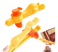 Clip per patatine 2 pezzi di clip alimentari riutilizzabili con beccucci | fermagli a becco d'per buste cucina dispensa frigorifero freezer credenza farina zucchero snack