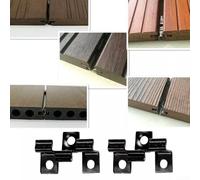 Clip per pavimenti in acciaio inox ad alta resistenza, 100 elementi di fissaggio per pannelli compositi, fissaggi affidabili per finitura professionale del pavimento (9 mm)