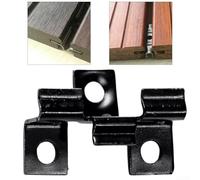 Clip per pavimenti in acciaio inox, confezione da 100 pezzi, per fissaggio di pannelli compositi, design sicuro ed elegante (7 mm)