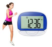 Clip per pedometro a piedi | Contapassi da passeggio semplice con clip - Contapassi a grande schermo con orologio 21/24 ore per tenere traccia di passi, miglia e calorie
