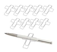 Clip per penna per notebook, 10 pezzi in metallo colorato, per quaderni, graffette, planner - per studenti, insegnanti, ufficio, scuola, scrivania, appunti