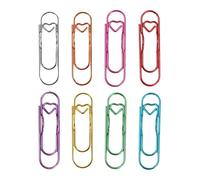 Clip per penna per notebook, 8 supporti in metallo, robuste graffette portatili | 7 x 1,9 cm, graffette per notebook, diari, libri, appunti, forniture per scrivania da ufficio, strumenti di scrittura