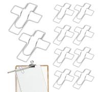 Clip Per Penna Per Taccuino - 10 Pezzi In Metallo Riutilizzabile | Fermaglio Per Taccuino Carta E Agenda - Per Studenti Insegnanti Ufficio Scuola Scrivania Cartella Per Appunti Libro Agenda Raccoglito