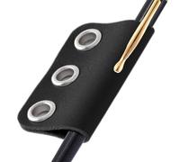 Clip per penna - Supporto per notebook in pelle PU, anello staccabile con impugnatura robusta per diari e agende, mantiene accessibili gli strumenti di scrittura, ideale per casa, scuola, studio