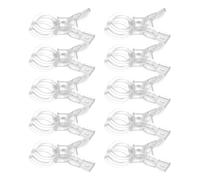 Clip Per Per Palloncini - Morsetti A Molla Per Fondale | Kit Per Palloncini, Di Fissaggio A Molla Per Carichi Pesanti Trasparenti Da 10 Pezzi, Decorativi Con Presa Forte P