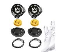 Clip per per scarpe, senza , facili da indossare, resistenti, a sgancio rapido, per stivali da corsa, scarpe da ginnastica, adatte a tutti gli sport e l'allenamento, Nero , Refer to